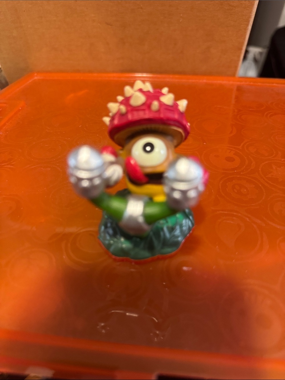Colorful One-Eyed Spiked-Helmet Collectible Figurine - Skylander.